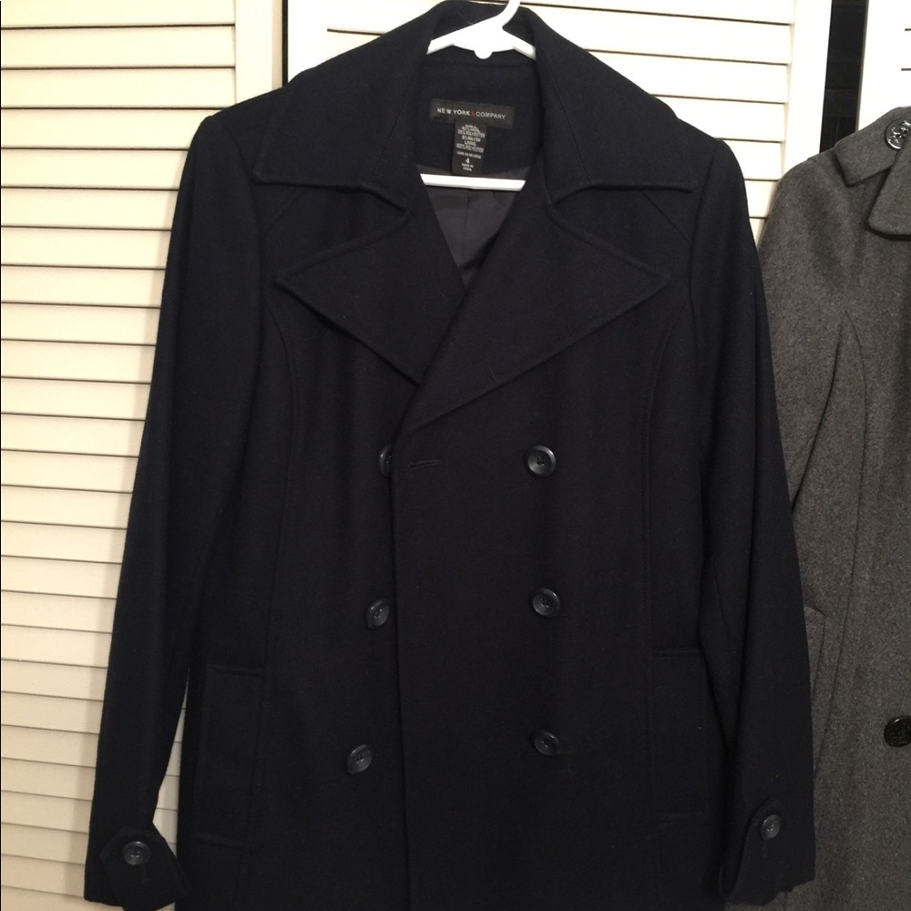 Navy pea coat